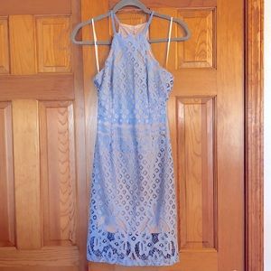 Lulus Wedding Guest Lace Cocktail Dress